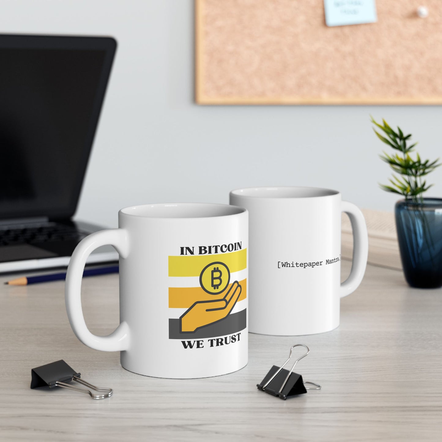 In Bitcoin We Trust Ceramic Mug