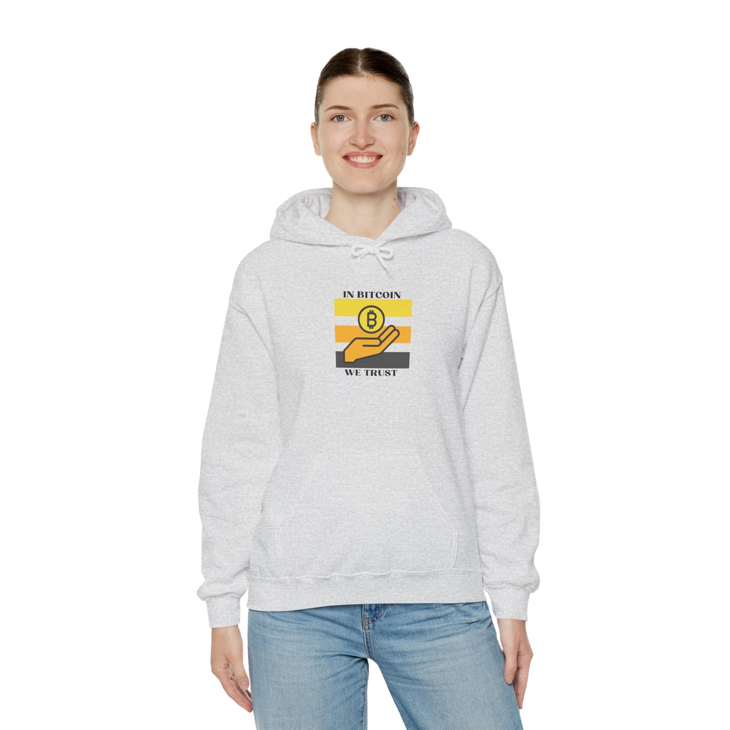 In Bitcoin We Trust Pullover Hoodie (Ash)