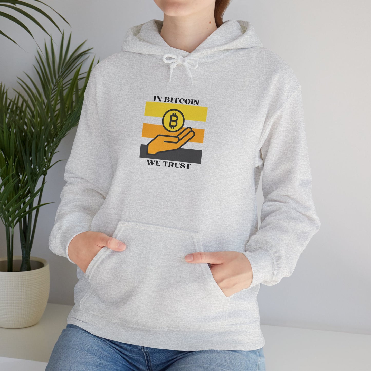 In Bitcoin We Trust Pullover Hoodie (Ash)