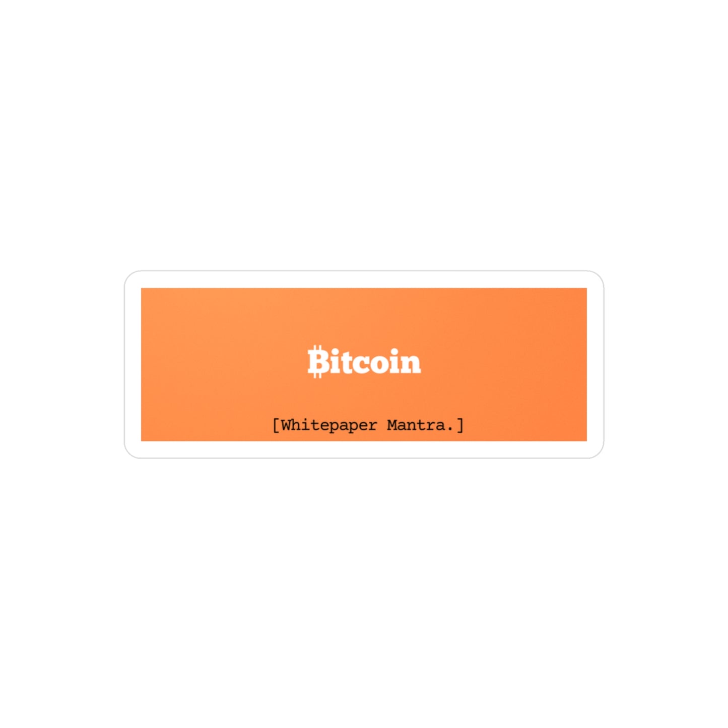 Bitcoin Block Sticker
