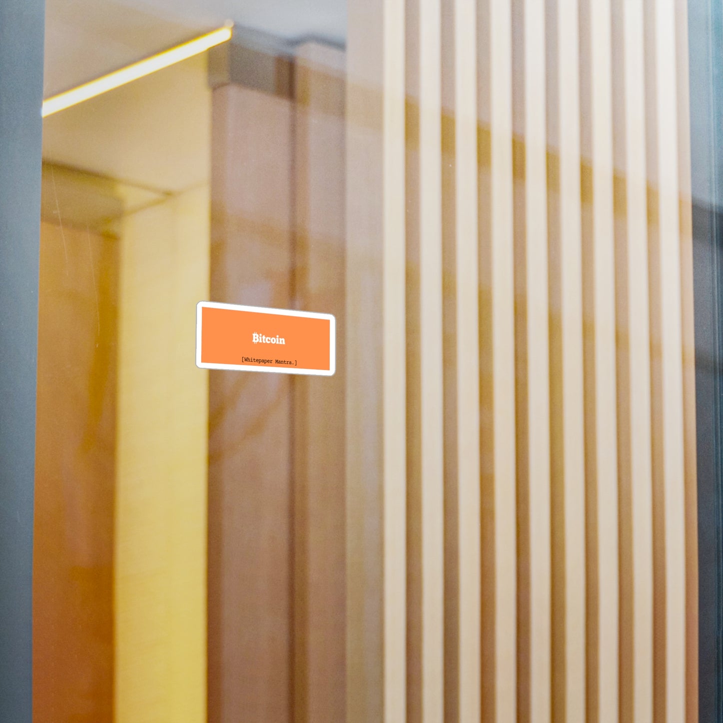 Bitcoin Block Sticker